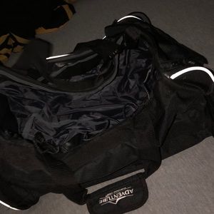 Adventure overnight black travel bag